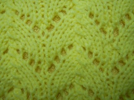 horseshoe print knitting pattern